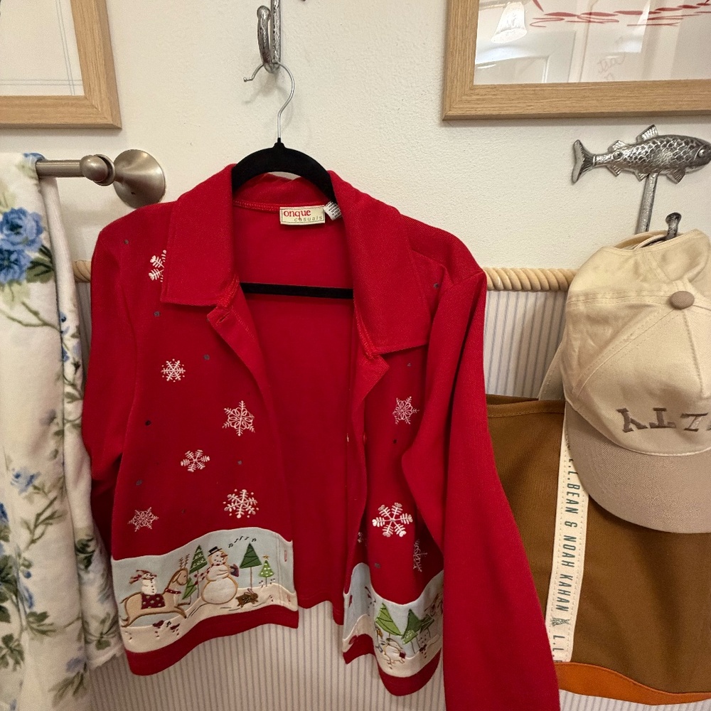 🎄 Festive Christmas Jacket / Cardigan – Size Large (L) 🎄